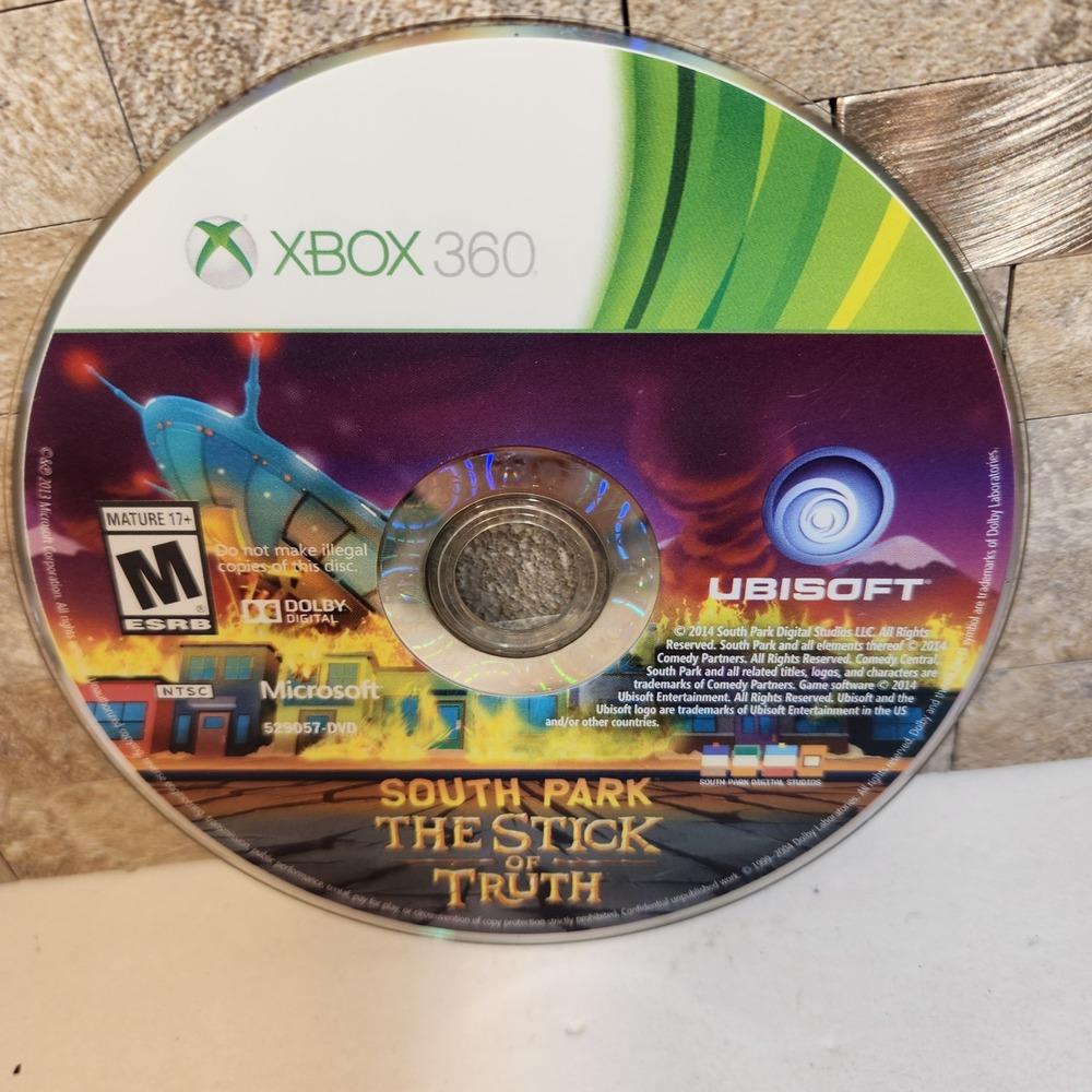 South Park The Stick of Truth Xbox 360 Ubisoft RPG Game Disc Only NTSC M Rating